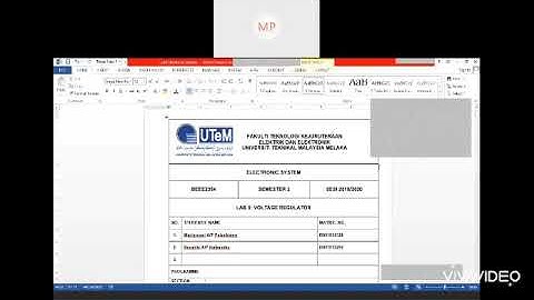 LAB 5 VOLTAGE REGULATOR
