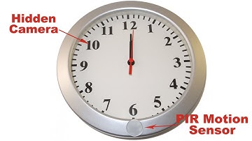 Evertech New Clock Type Wall-Hanging & Stand CCTV Camcorder Hidden Security Camera