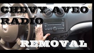 How To Remove Radio In Chevrolet Aveo - Youtube