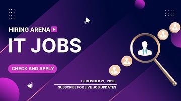 Latest IT Jobs 2025 🔥 Freshers & Experienced | Wipro, Accenture, TCS Hiring Now