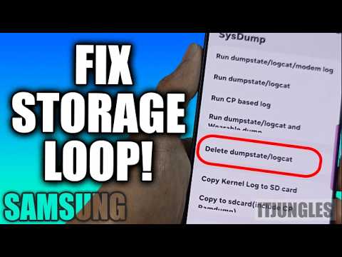 How to Delete Dumpstate/Logcat on Samsung (Stop Storage Full Bug!)