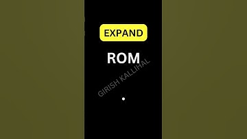 ROM: Full Form and Meaning! #ROM #MemoryBasics #knowledgeshorts #viralcontent #girishkallihal