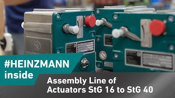 Assembly Line of Actuators StG 16 to StG 40 #HEINZMANNinside
