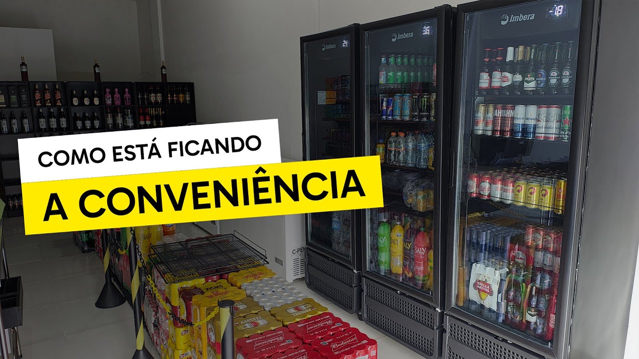 Inauguração em breve! Confira como tá ficando o layout da loja de conveniência
