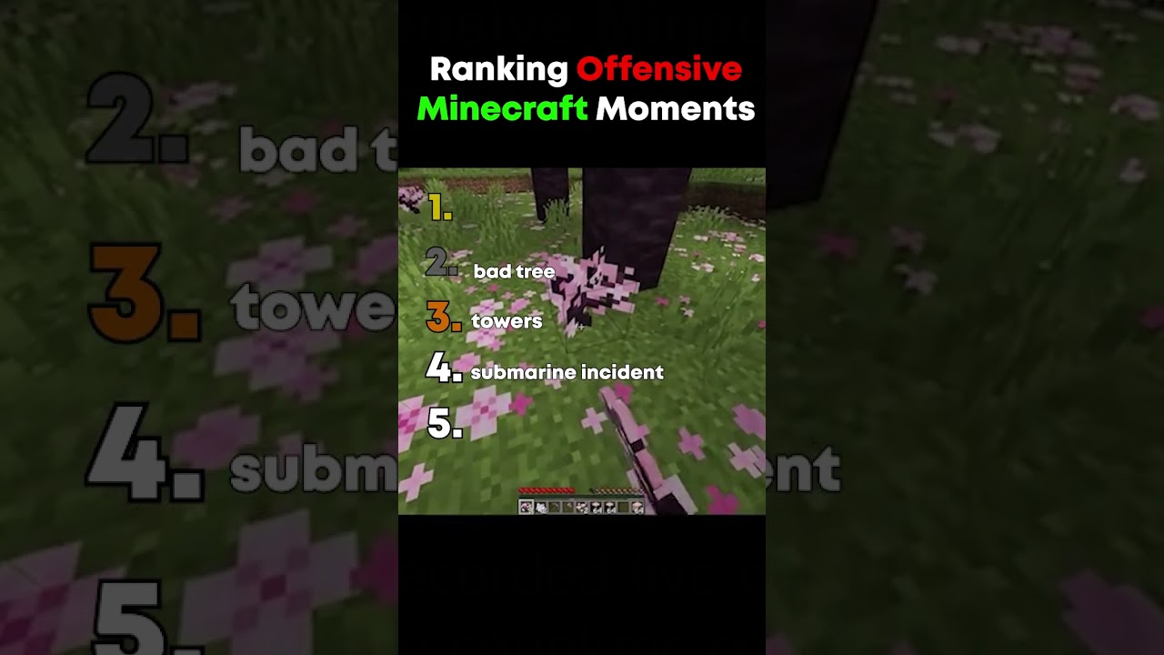 Ranking Offensive Minecraft Moments