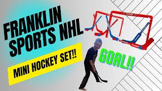 Franklin Sports NHL Mini Hockey Set Unboxing and Play