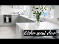 KITCHEN SPEED CLEAN | Using only 4 cleaning products!