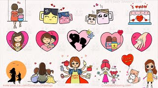 15 Cute Mother's Day Special Drawing Video Collection | Step-By-Step for Kids and Toddlers