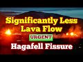 Significantly lass lava flow hagafell fissure eruption iceland fagradalsfjall grindavik volcano