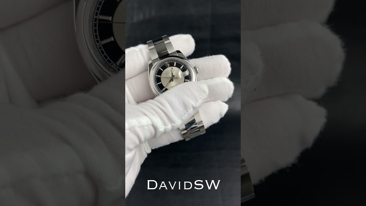 Rolex 116200 Datejust with Silver & Black Concentric Dial - DavidSW