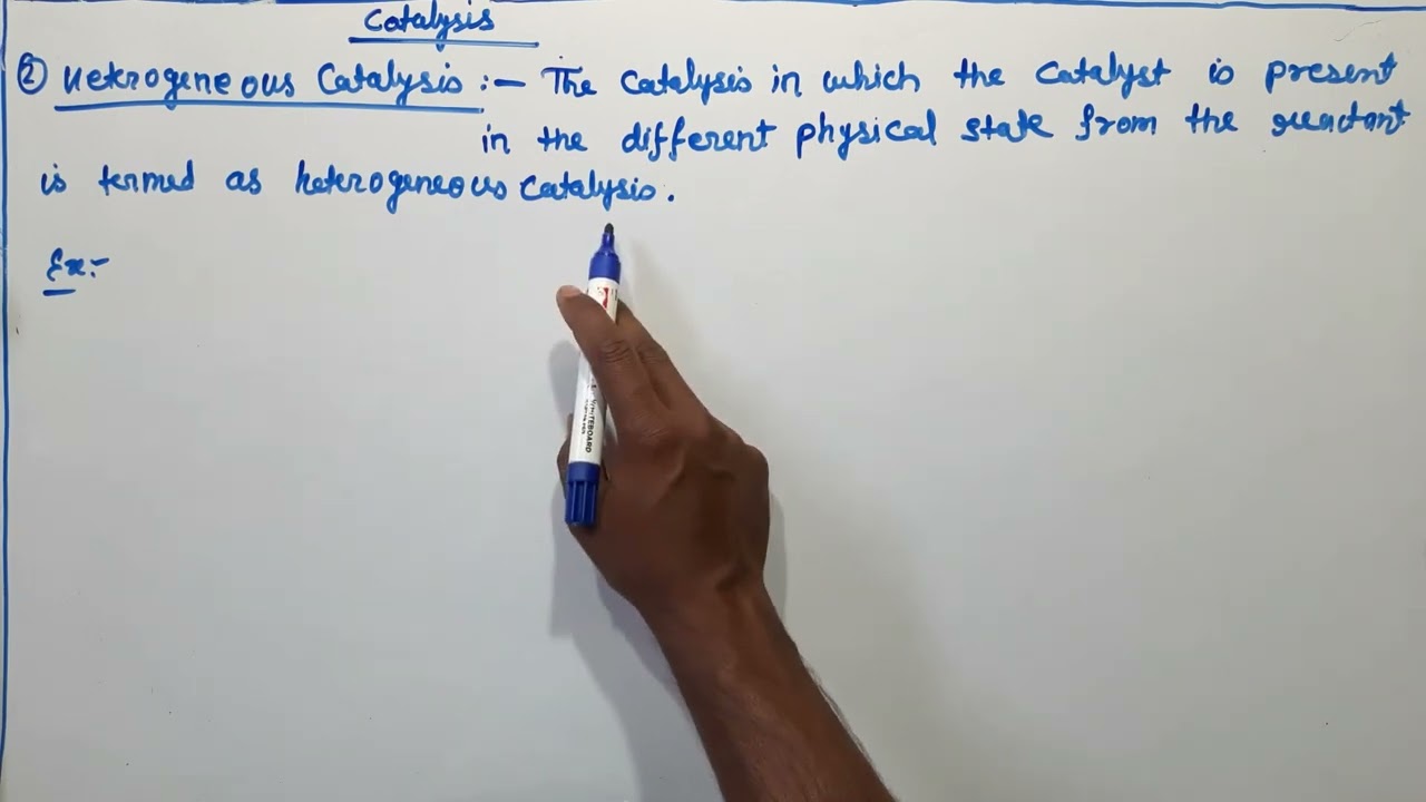 Catalysis - Homogeneous & Heterogeneous catalysis bsc 2nd year