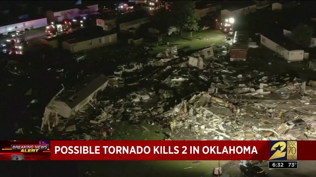 Possible tornado kills 2 in Oklahoma - YouTube