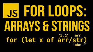 Full JavaScript for Loop with Arrays & Strings | Loop Through Data Guide