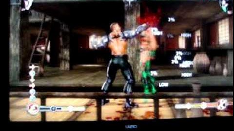 Motral Kombat 9 Jax corner combo 2 (11 hits 33% damage) read description