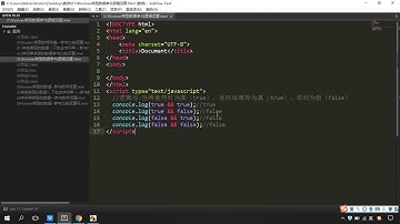 马士兵前端_JS 031 逻辑运算符 布尔类型参与逻辑与