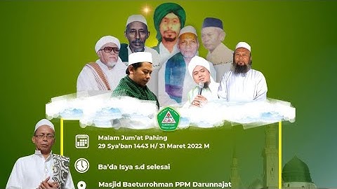 LIVE Maulid Dan Manaqib Syekh Abdul Qodir Al Jaelani Malam Jumát Pahing