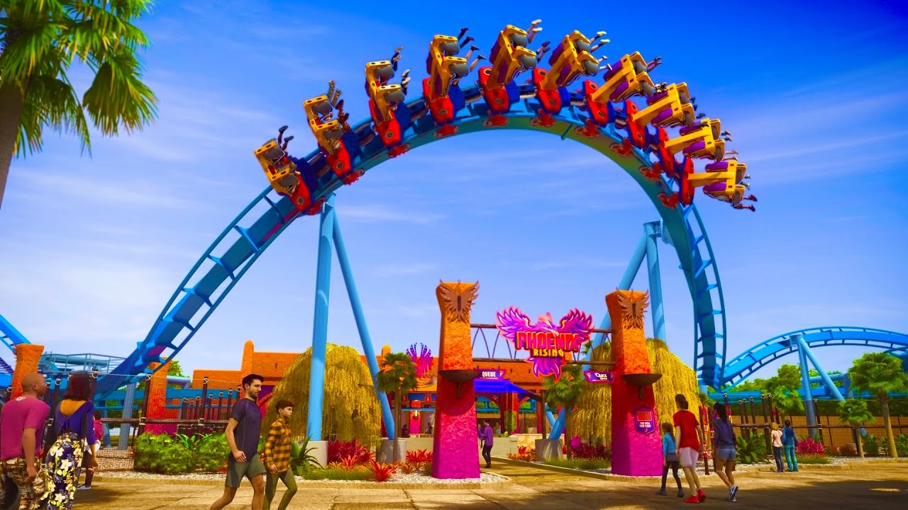 Busch Garden's New Roller Coaster for 2024 “Phoenix Rising” - YouTube