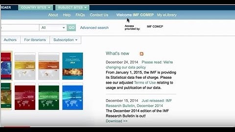 IMF eLibrary Learning Series: Custom Books