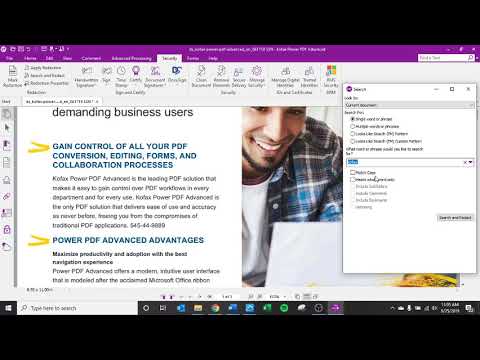 Kofax Power PDF Advanced v 3.1 Redaction and Docusign Features - YouTube