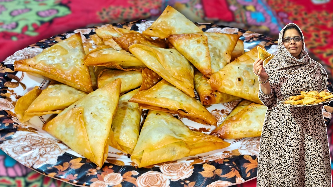 Spl Samosa Fry Recipe With Oil Free Trick🤗 | Subscriber Names😍