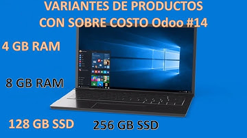 Variantes de Productos Odoo #14 con Adición al Precio Base