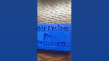 3d printed YouTube play button