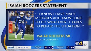 Colts CB Isaiah Rodgers Sr. issues statement on NFL investigation into gambling violations