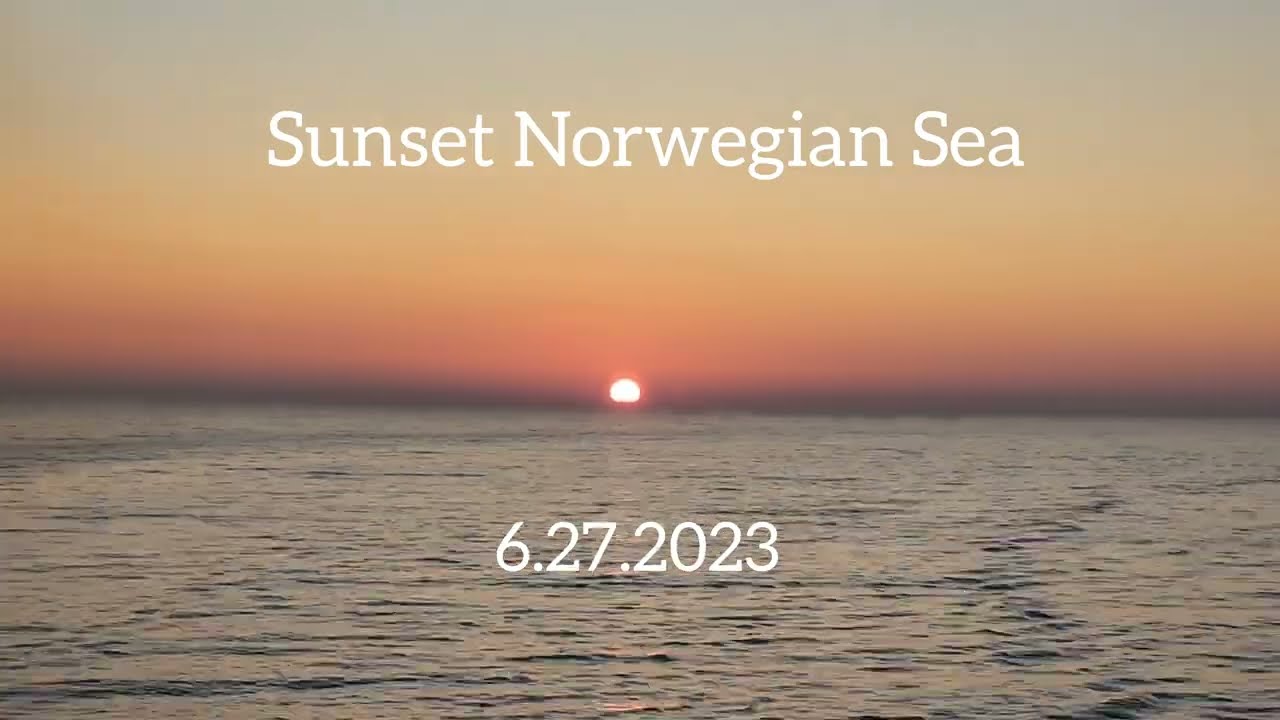 Sunset at Norwegian Sea