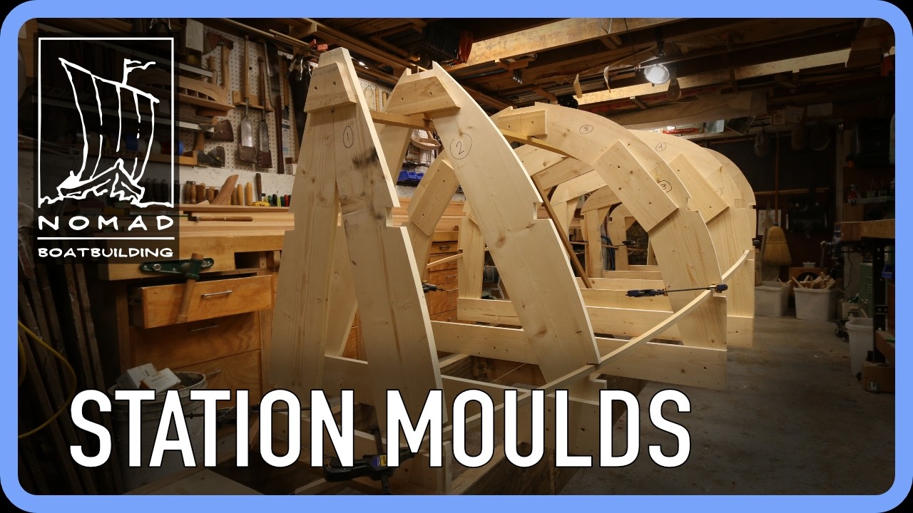 ⁣Building Station Moulds for the Poulsbo Boat - Episode 3