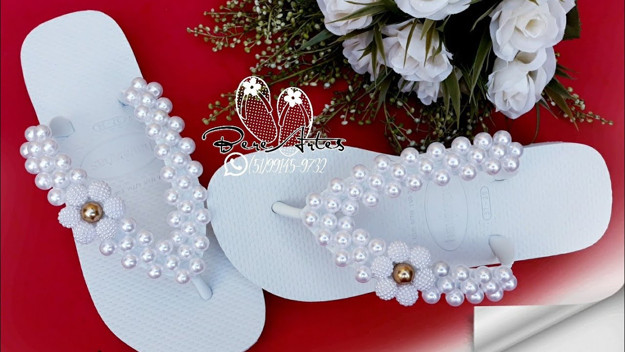 Como fazer seu primeiro chinelo decorado ✅