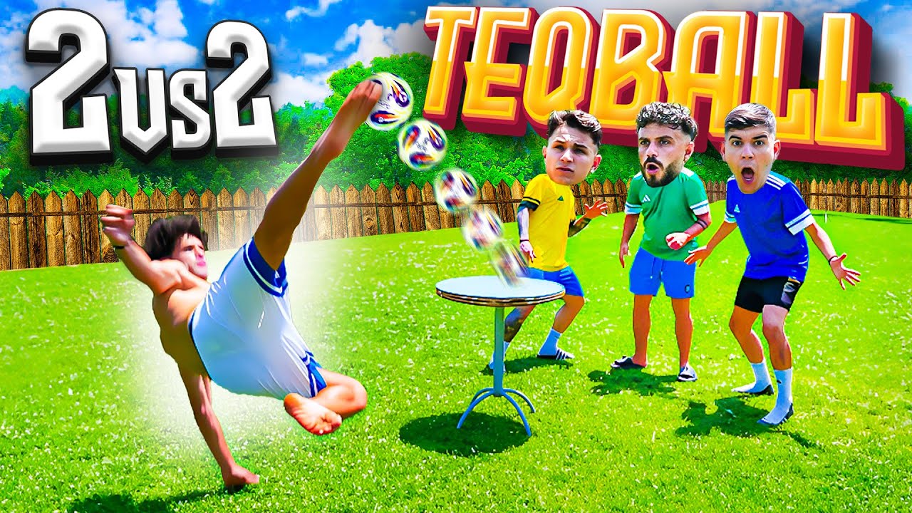 ⚽️ TEQBALL 2🆚2 FOOTBALL CHALLENGE in VILLA! 💦