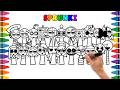 Drawing Incredibox SPRUNKI - New OC Ultimate / Coloring SPRUNKI characters / SPRUNKI Coloring Pages