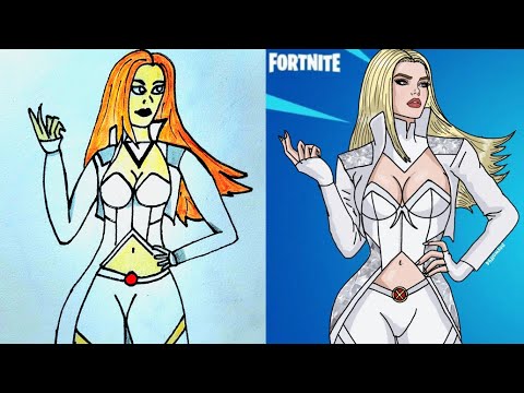 I draw Emma Frost🤍