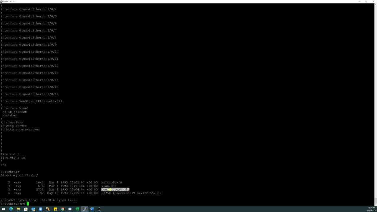 Reset password of cisco catalyst switch 3750 YouTube