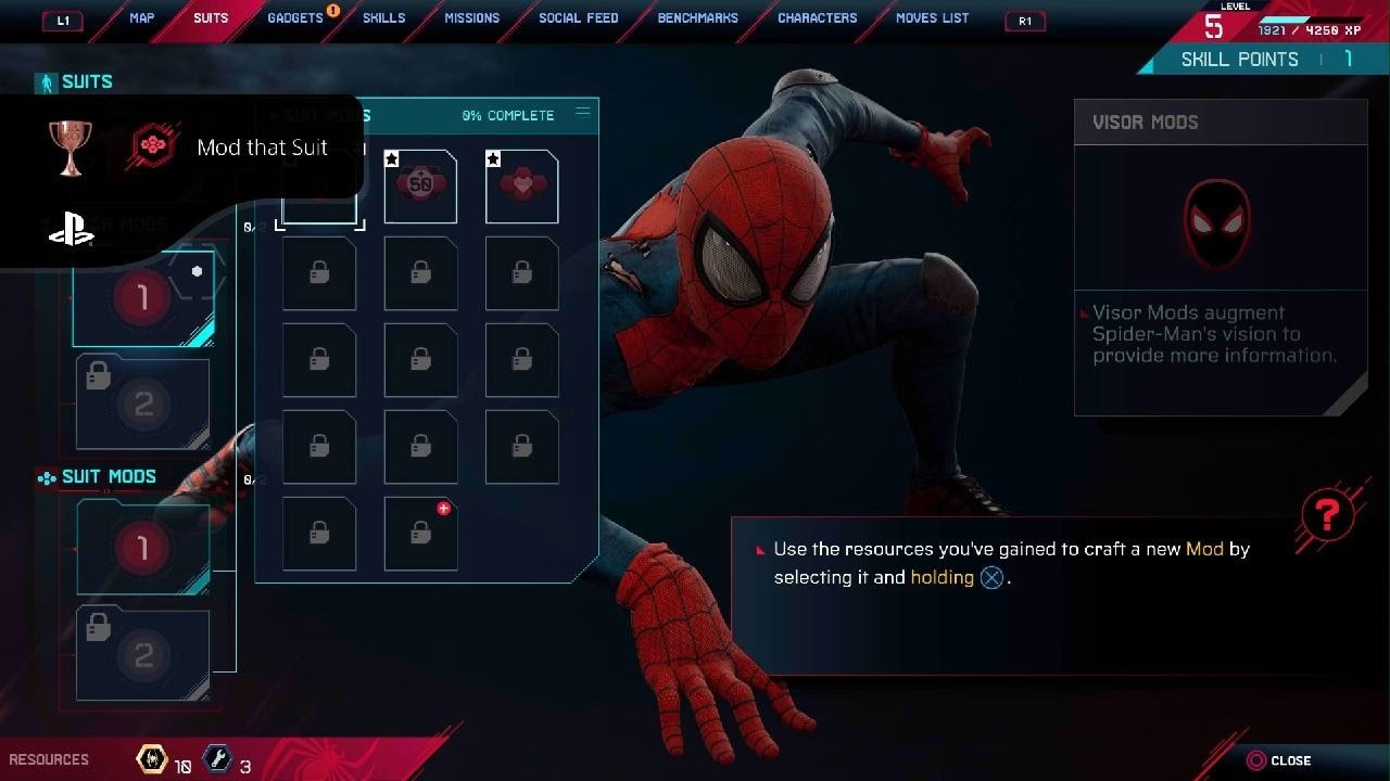 Marvel's Spider-Man: Miles Morales - Mod the Suit Trophy / Achievement Guide - YouTube