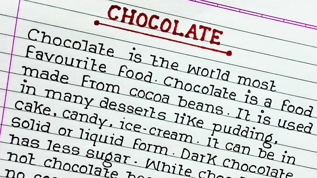 my favorite food is chocolate essay