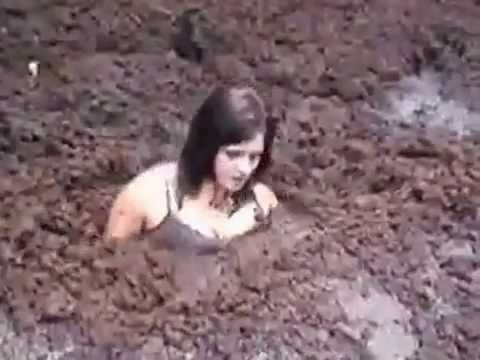 Girl Stuck In Mud