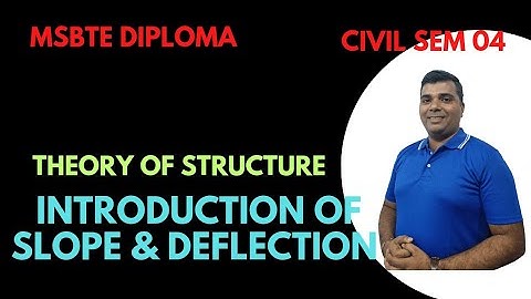 Introduction of slope & deflection/Theory of structure/MSBTE Diploma/Civil Engineering.