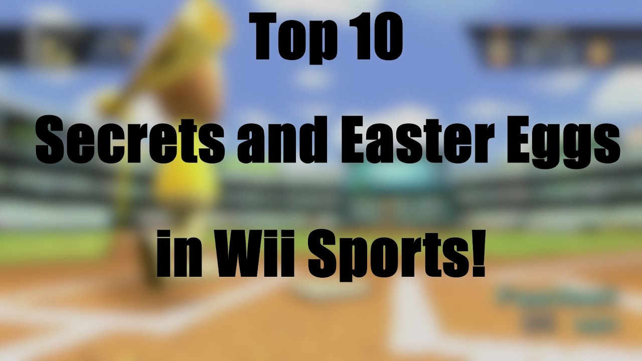 Top 10 Secrets and Easter Eggs in Wii Sports YouTube
