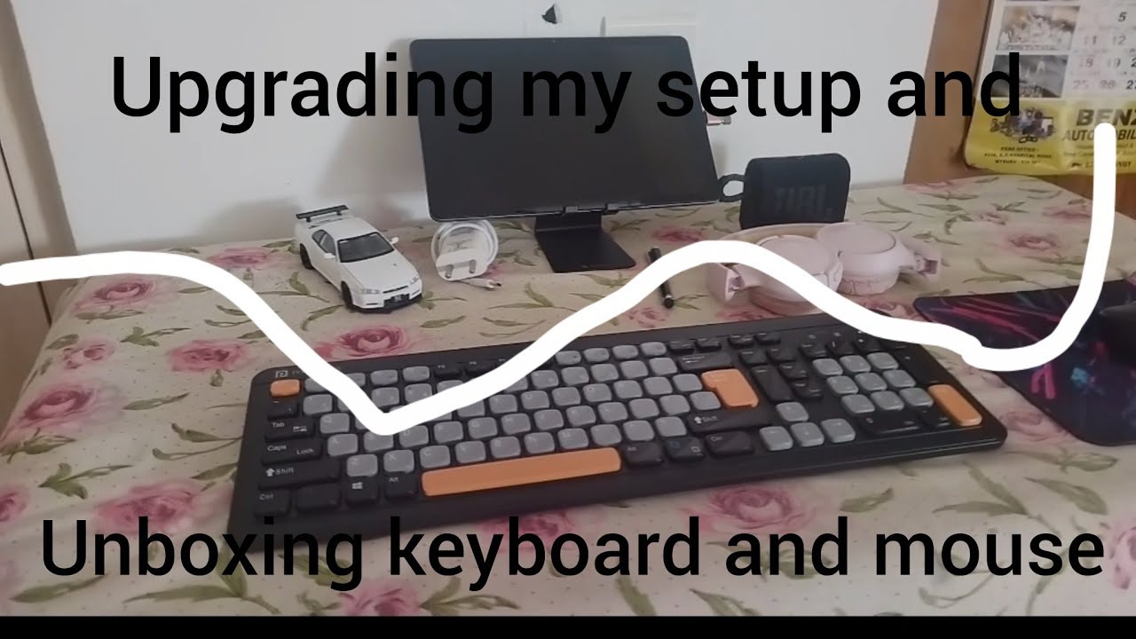 Upgrade for my set up and unboxing keyboard and mouse combo 