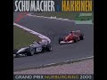 Michael schumacher vs mika hakkinen  nurburgring grand prix 2000