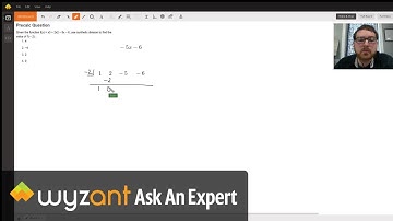 Evaluating a function using synthetic division