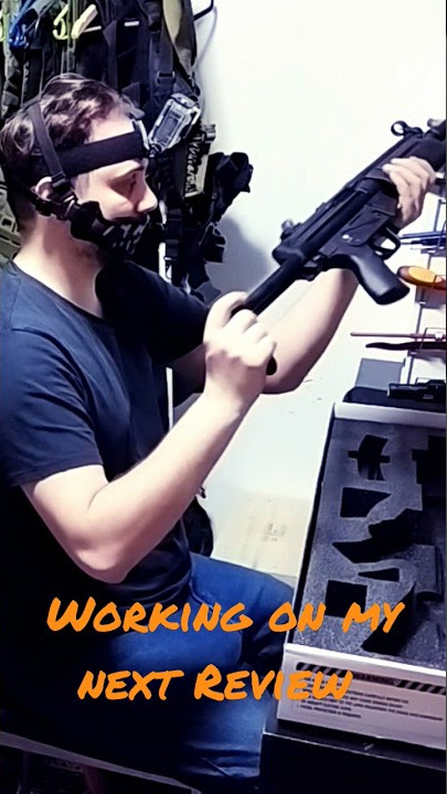 Working on my next Review, Classic Army MPa3 with Torch #airsoft #review #mp5