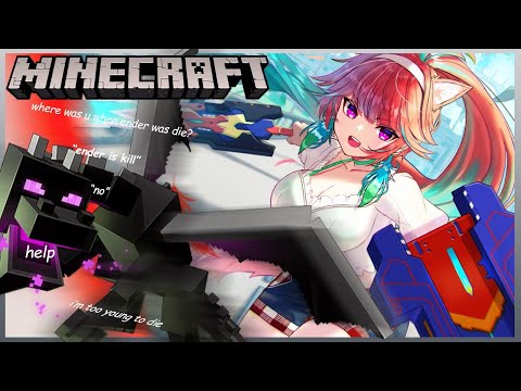 【MINECRAFT】The End of the Ender Dragon with THE GIRLS #kfp #キアライブ