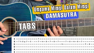 Umpama Mimpi Dalam Mimpi - Damasutra (Tutorial Slow With Tabs) Intro Cover | Cover Guitar | Acoustic