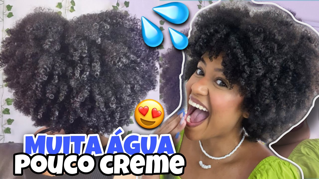 FINALIZAÇÃO PARA CABELO CRESPO COM MUITA ÁGUA E POUCO CREME