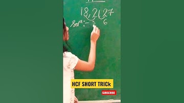 Find HCF - Unique Trick😲#shorts #short #ytshorts #viralshorts #todayshorts #hcf |