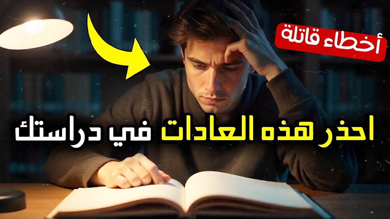 أخطاء دراسية تفعلها دون أن تشعر🚫 90% من الطلاب يقعون في هذا الفخ ⚠️