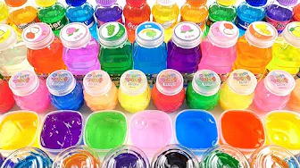 Satisfying Video l Mixing All My Slime-Ink INTO How to Make Smoothie AND Jelly Fruits Cutting ASMR