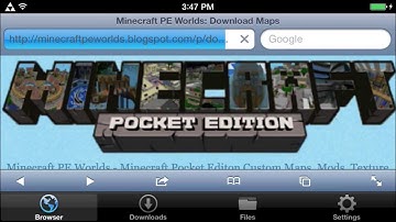 How to Get Custom Maps in Minecraft PE (jailbreak) IOS no computer v0.8.1